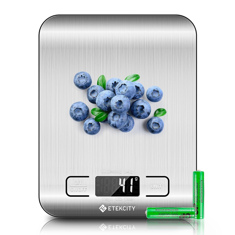 Digital Kitchen Scale for Cooking, Baking & Meal Prep   Stainless Steel Design0
