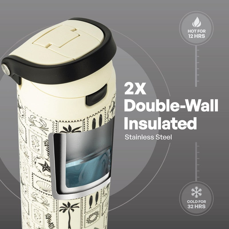 24oz Stainless Steel 2-in-1 Water Bottle with Straw and Chug Lid Shell Design4