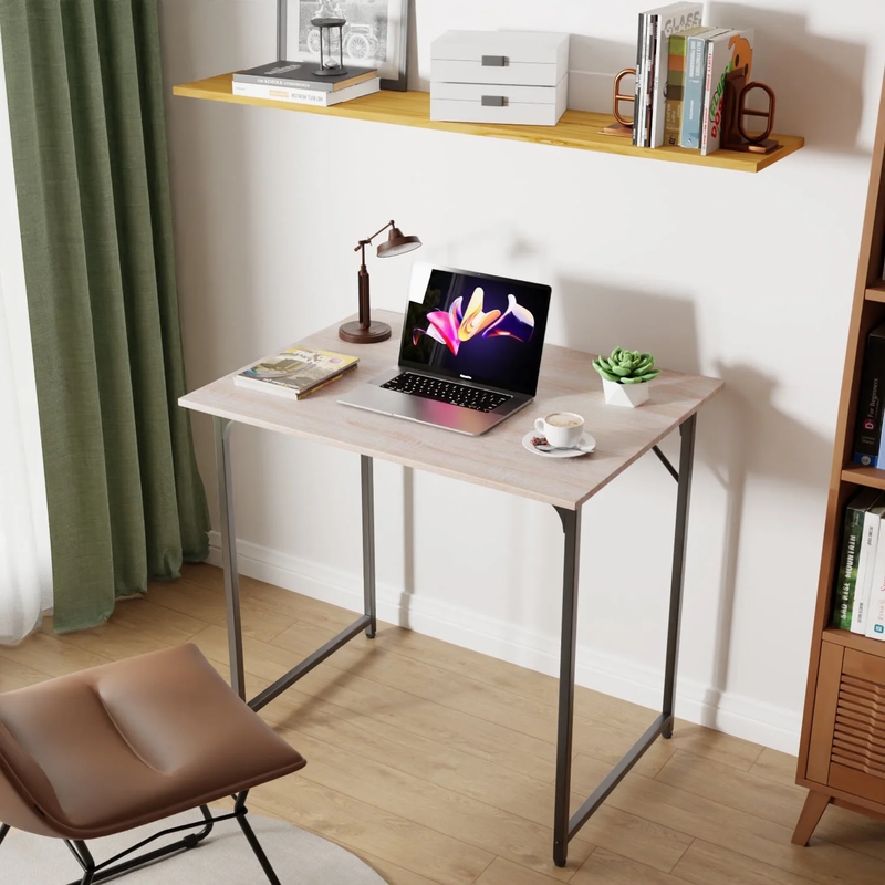32 Inch Computer Desk,Office Desk with Metal Frame,Modern Simple Style for Home0