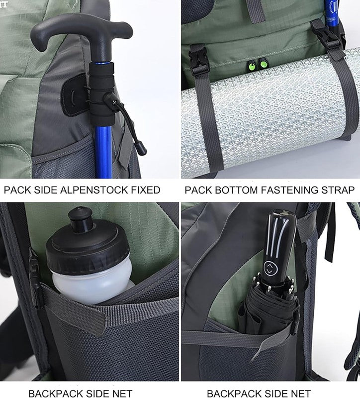 50L Hiking Backpack, Water Resistant Lightweight Outdoor Sport Daypack Travel Ba4