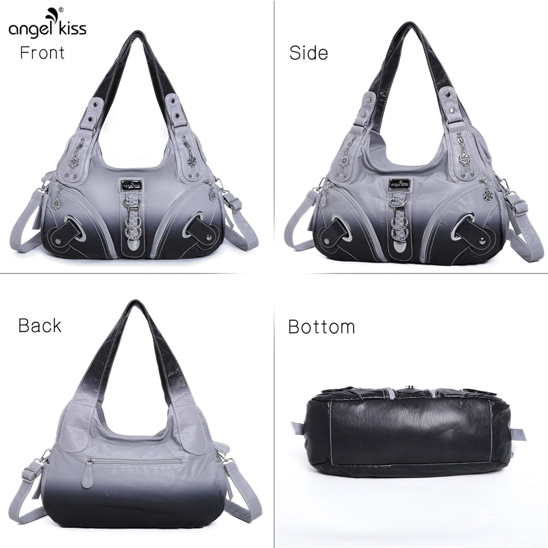 Angelkiss Women’s Large Hobo Satchel Shoulder Handbag Purse3