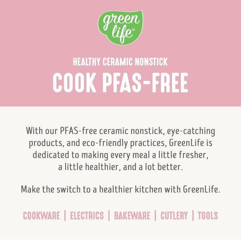Rice Cooker 3-Cup PFAS-Free Ceramic Removable Pot Pink Multicooker10
