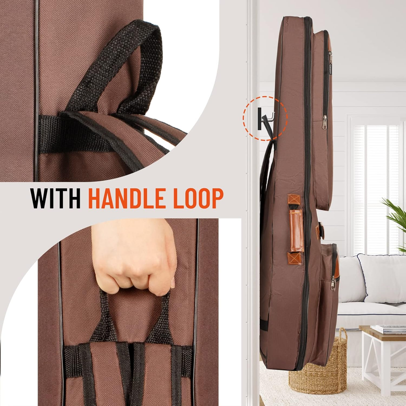 Guitar Bag 40 41 42 in 6 Pockets Guitar Case Water Resistent Oxford Cloth 0.5 in6