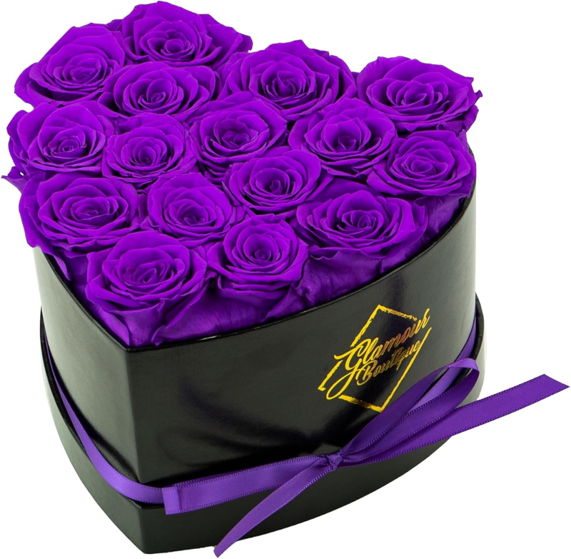 16 Flower Forever Heart Shape Box   Preserved Roses Gift for Her, Preserved Flow10