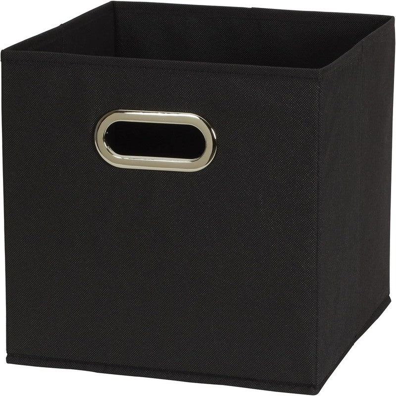 80 1 Foldable Fabric Storage Bins | Set of 6 Cubby Cubes with Handles | Black2