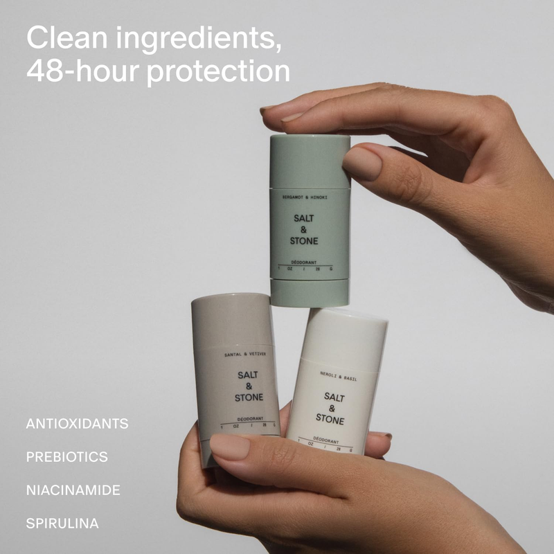 Aluminum Free Deodorant Set Extra Strength Mini Travel Size 48H2