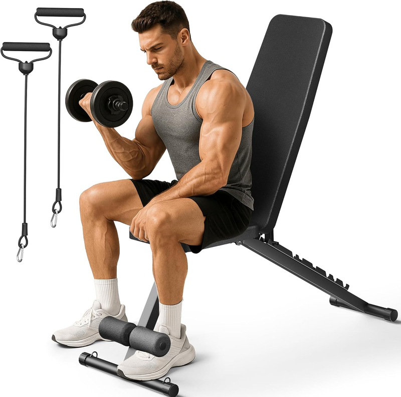 Adjustable Weight Bench Foldable Home Gym Workout Incline Decline Bench10