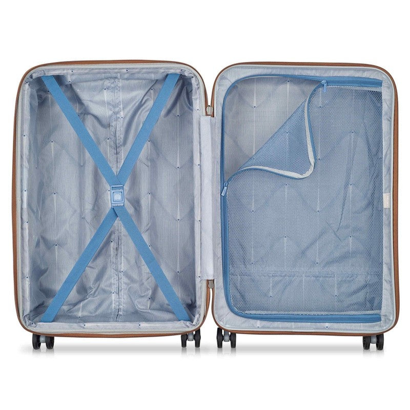 Freestyle 24" Medium Checked Expandable Spinner Luggage, Platinum2