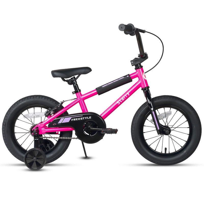 14in Kids BMX Bike w/ Training Wheels Coaster Brake Ages 3 5 Pink1