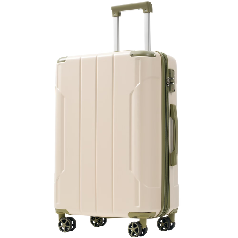 Carry on Luggage 24 Inch, ABS+PC Lightweight 65L Capacity Hardshell Suitcase wit8