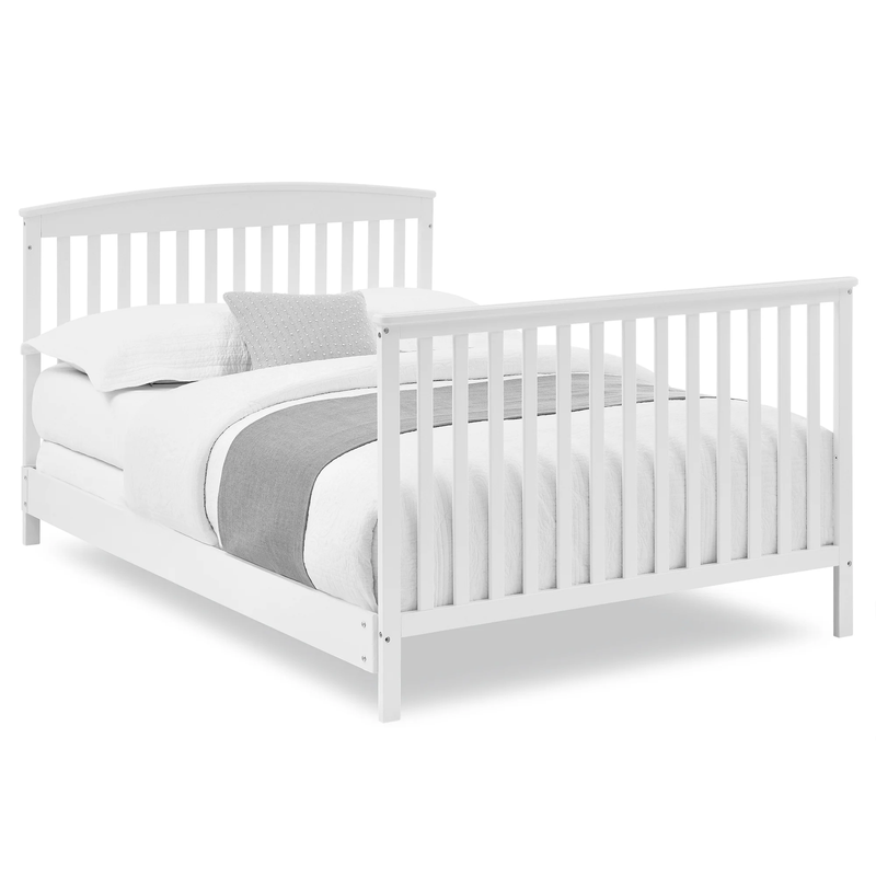 Hanover 6-In-1 Convertible Baby Crib, Bianca White4