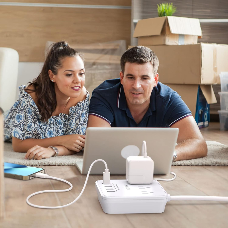 Cruise Approved Power Strip 3 Outlets 4 USB 1 USB C 6FT White2