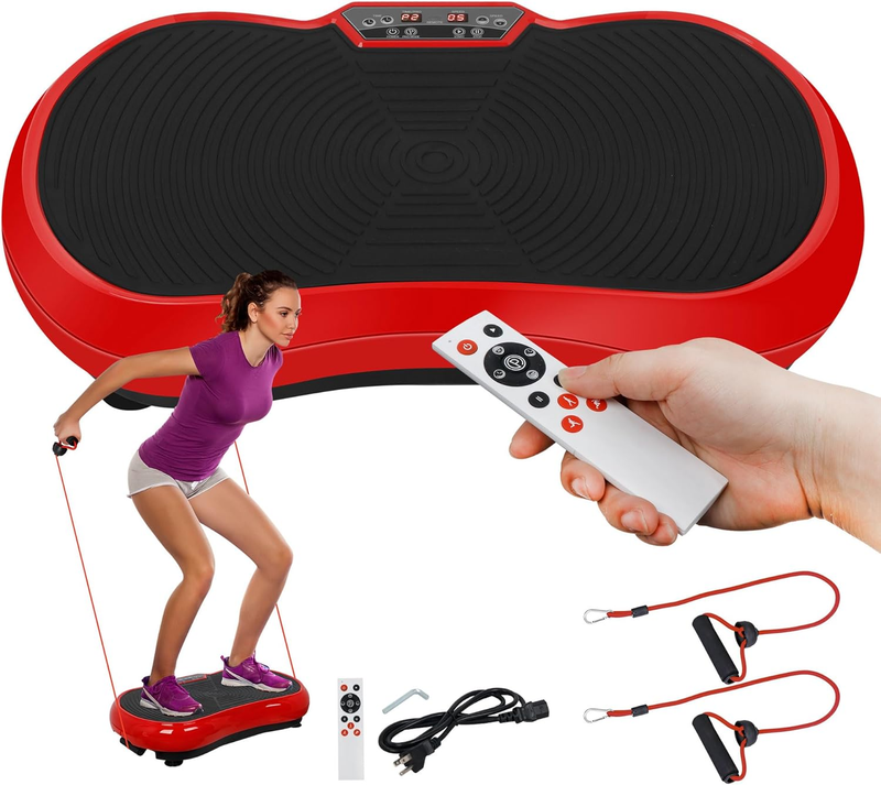 Pro Vibration Plate Machine 99 Levels Full Body Workout Bands Bluetooth Remote10