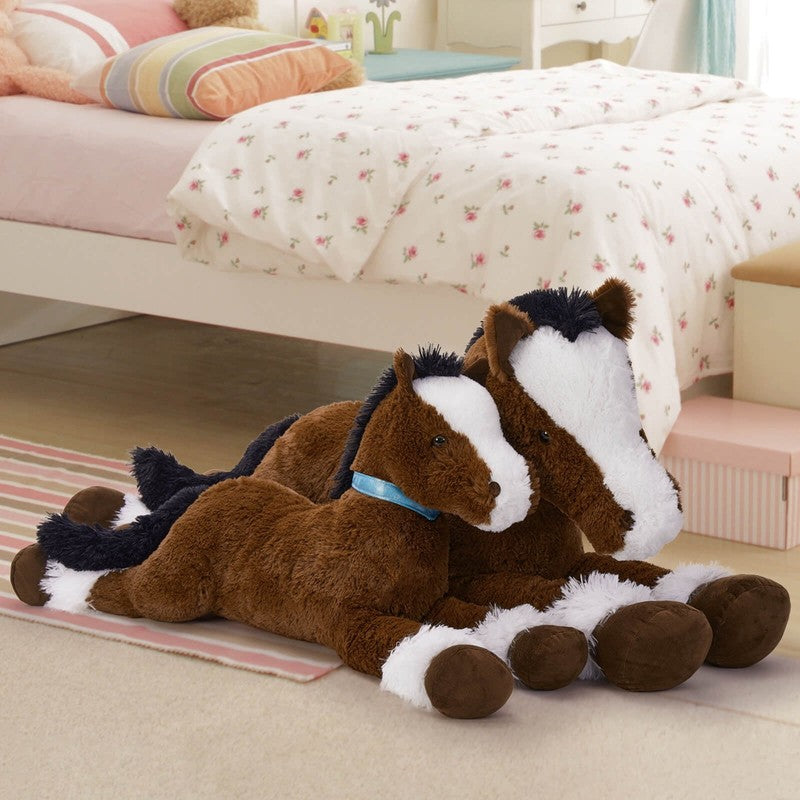 47" Giant Horse Stuffed Animal Large Stuffed Horse Plush Toy1