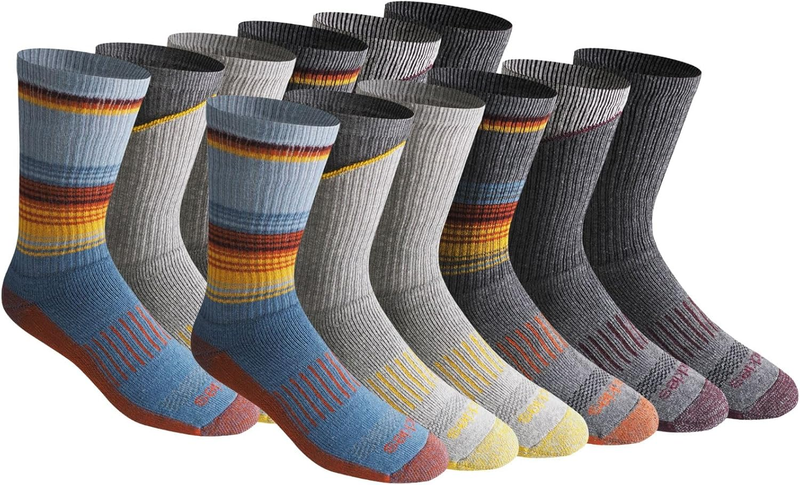 Men's Dri Tech Crew Socks Moisture Control M XXL 6 12 18 Pairs9