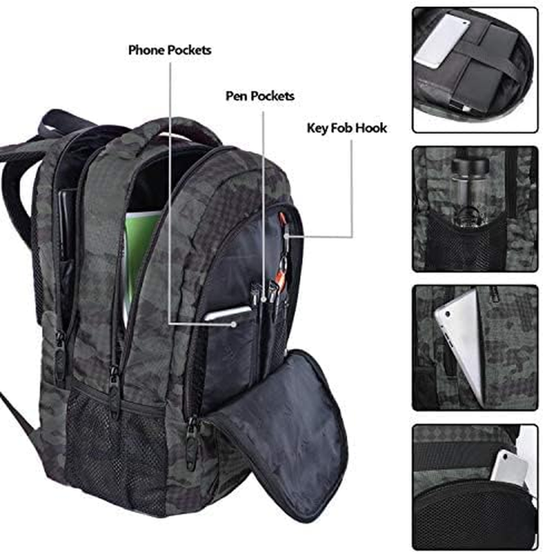 15.6" Computer Backpack Travel College School Anti Theft Daypack4