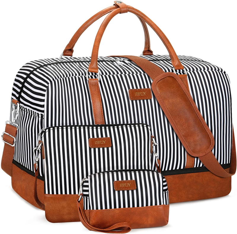 21in Weekender Duffle Bag Women 3Pc Set Carry On Travel Shoe Compartment7