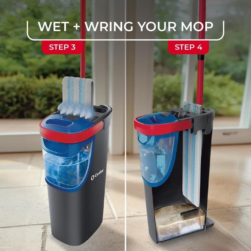 H2Pro Flat Mop System | Quick Clean with Reusable Microfiber Pads3