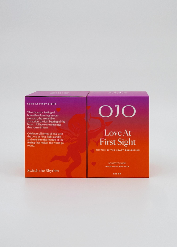 OJO Love at First Sight Scented Candle 7.8 Oz Jar Candle +35 Hour Long Lasting B9