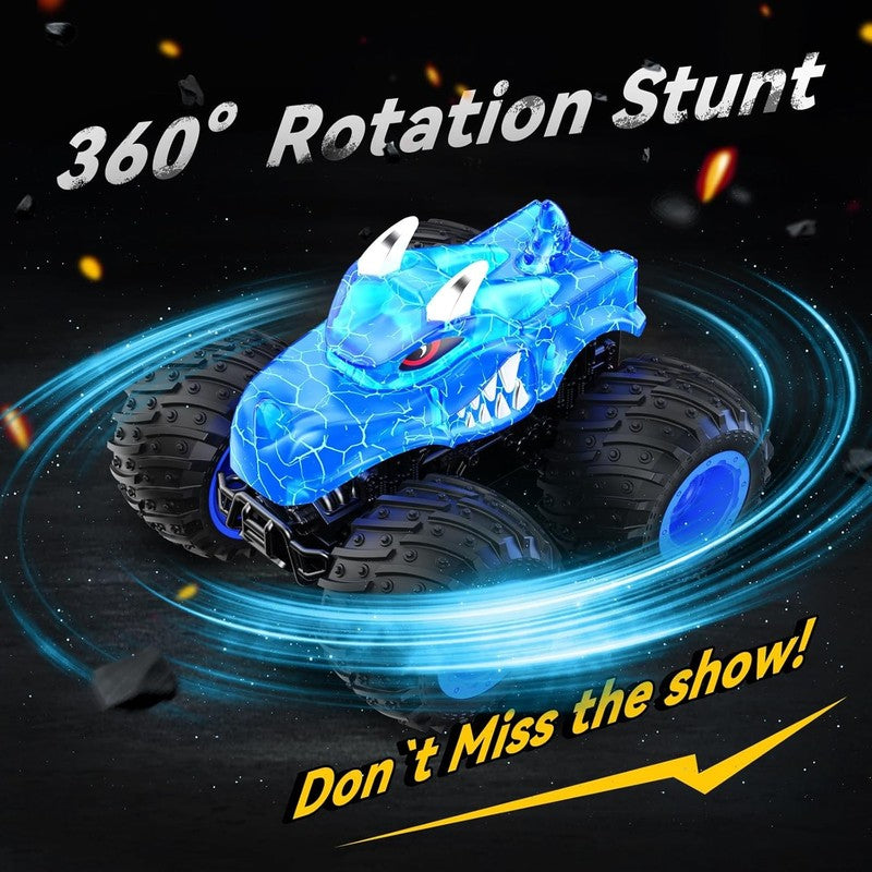 Remote Control Car, 2.4Ghz Monster Trucks Toys with Light Spray, Birthday Gift f3