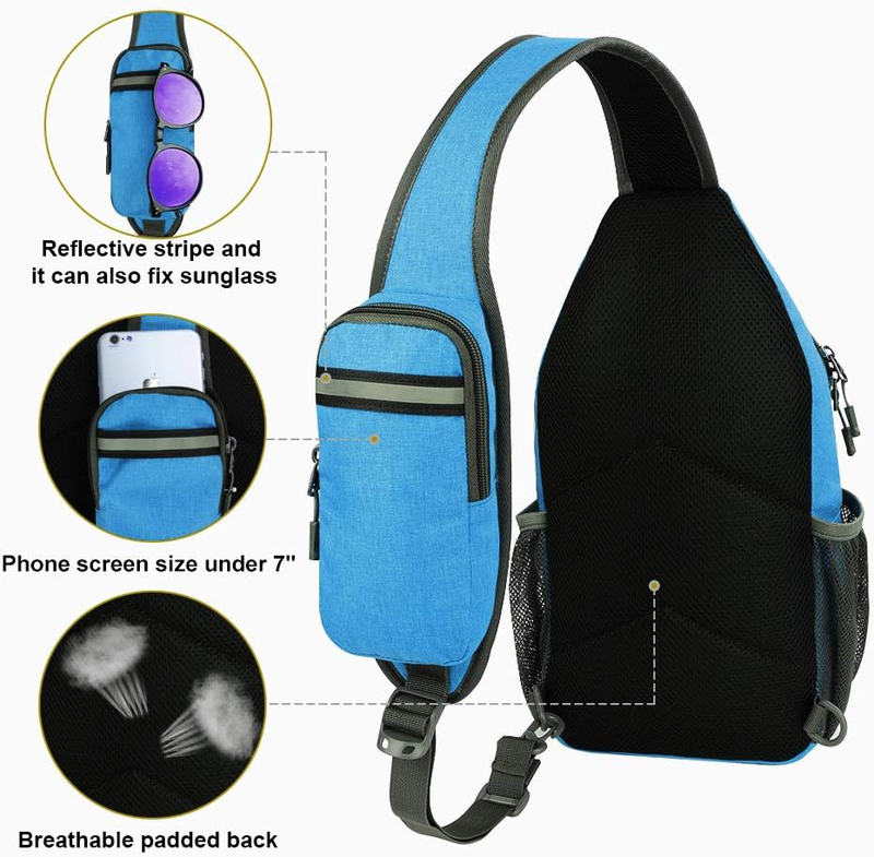 Crossbody Sling Backpack Travel Hiking Chest Bag Daypack for Men Women2