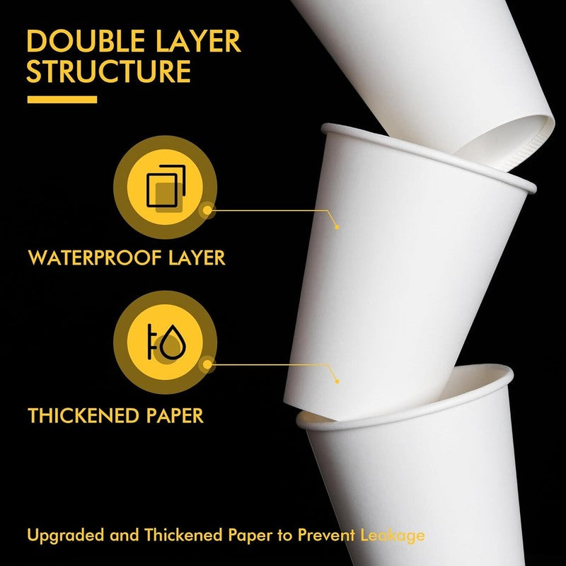 8 Oz Disposable Coffee Cups [500 Pack]2