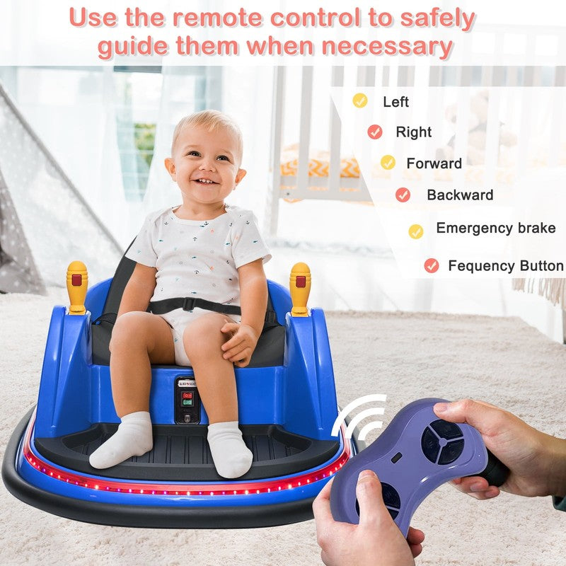 6V Remote Control Kids Bumper Car - 360 Spin Electric Ride On for Boys & Girls3