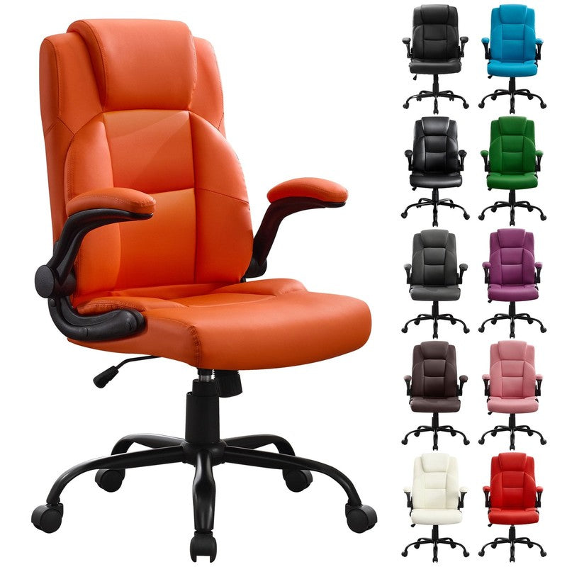 Leather Office Chair, Big and Tall Office Chair 400LBS Wide Seat Ergonomic Compu2