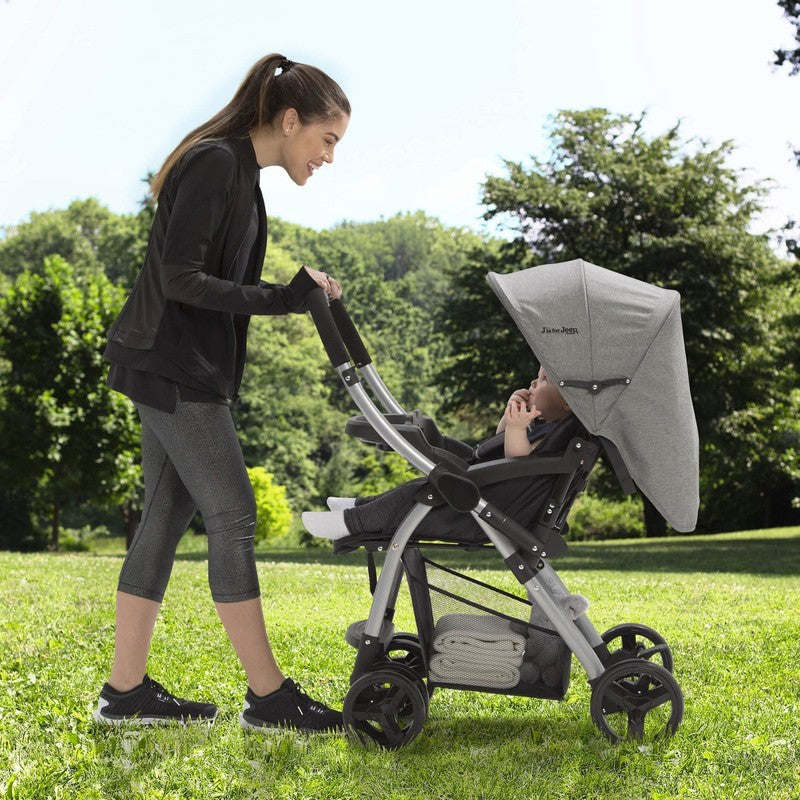Jeep Unlimited Reversible Handle Stroller Grey Tweed3