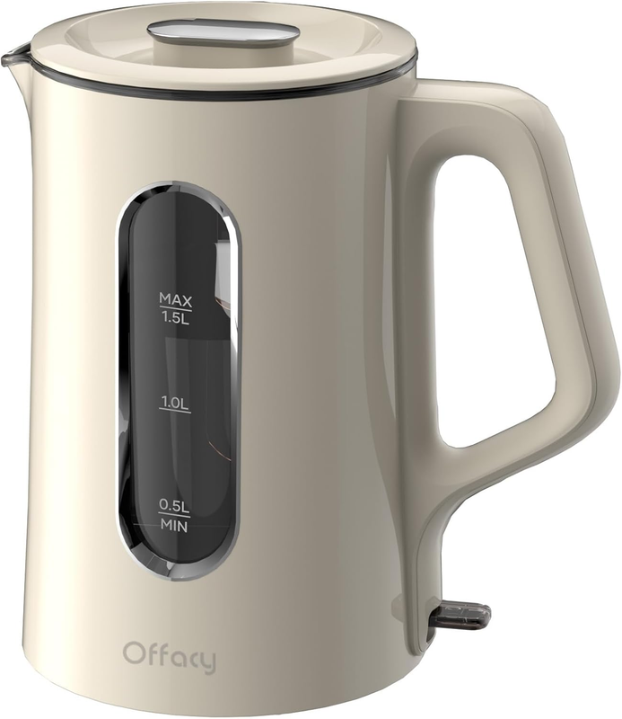 Electric Kettle 1.5L 1200W Glass Double Wall Fast Boil BPA Free White9