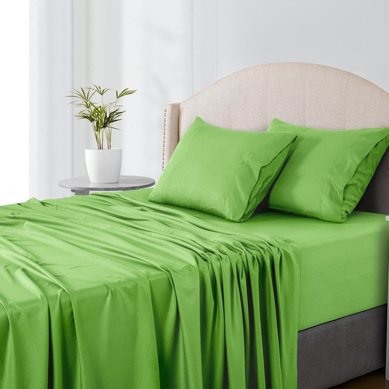 Queen Rayon from Bamboo Blend Sheets Set - 4 Piece Deep Pocket Bed Sheets Set, S5
