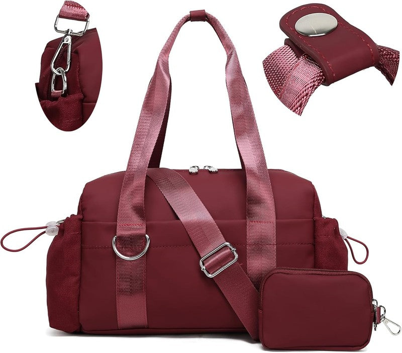 Everyday Mini Gym Bag Women 2.0 Tote Waterproof Travel Duffle Wine Coin Wallet1