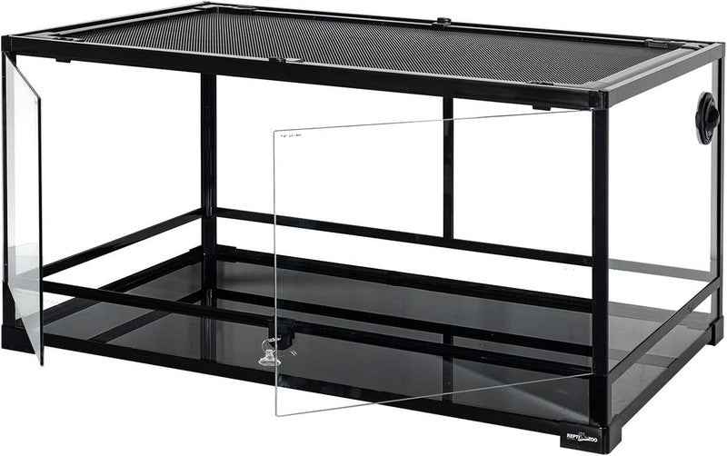 50 Gal Glass Reptile Terrarium w/ Double Door Screen Vent Large 36"x18"x18"1