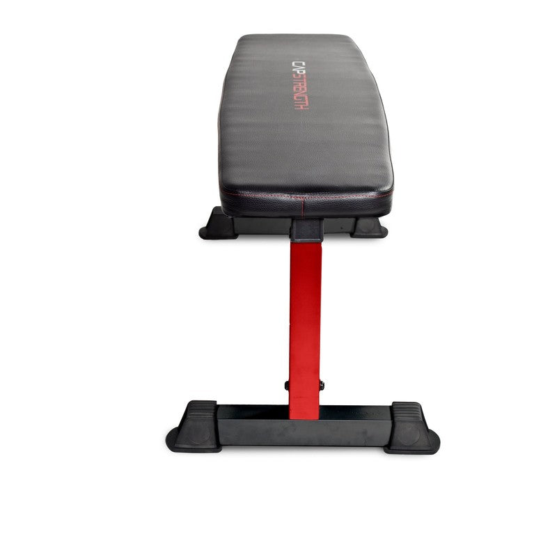 Strength Flat Utility Weight Bench 600LB Capacity Red Home Gym1