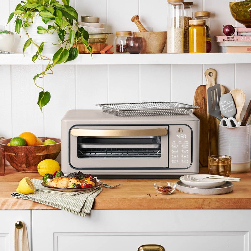 Drew Barrymore Infrared Air Fryer Toaster Oven 9-Slice 1800W Porcini Taupe11