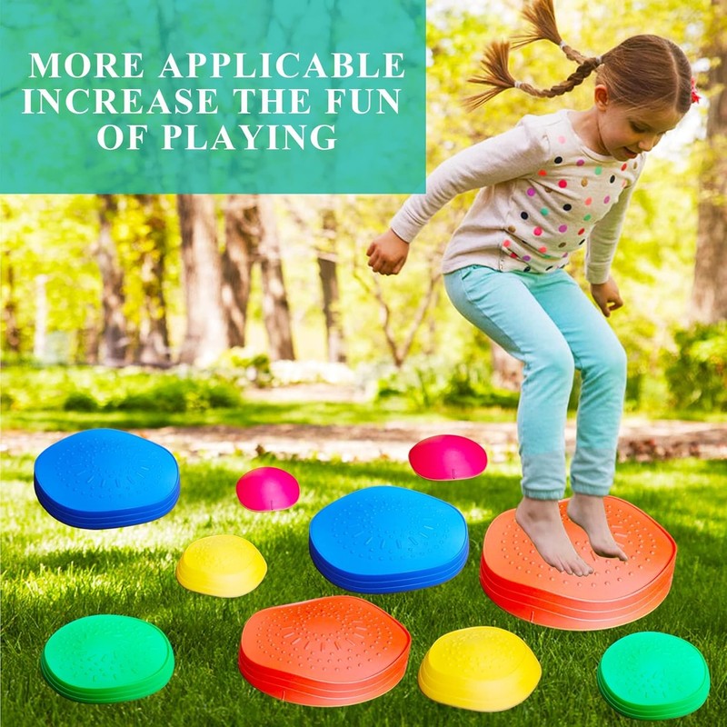 10pcs Kids Balance Stepping Stones Obstacle Course Non Slip Outdoor3