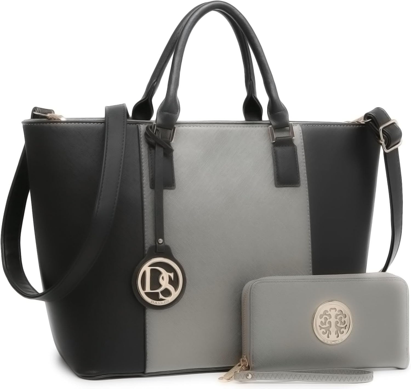 Large Satchel Purse Handbag for Women Shoulder Work Tote Bag with Wallet8