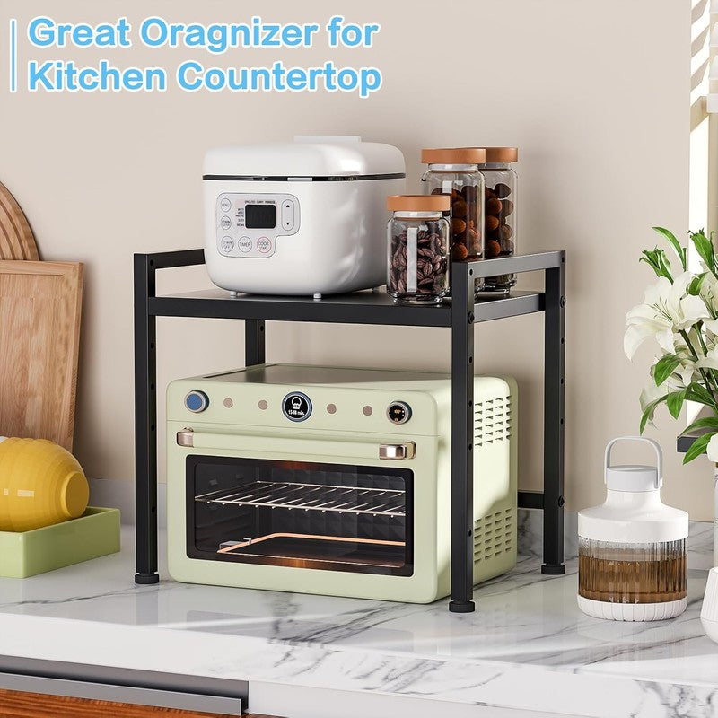 17.3" Metal Storage Shelves Heavy Duty 150lb Adjustable Kitchen Utility Rack5