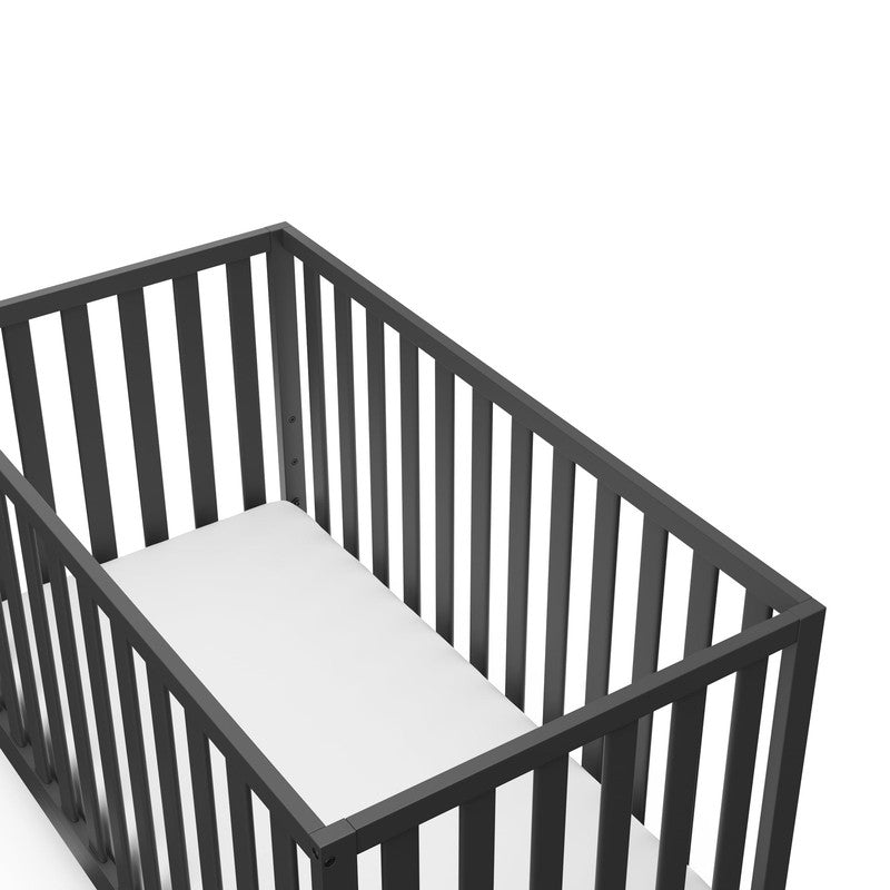 Sunset 4 In 1 Convertible Baby Crib, Gray2