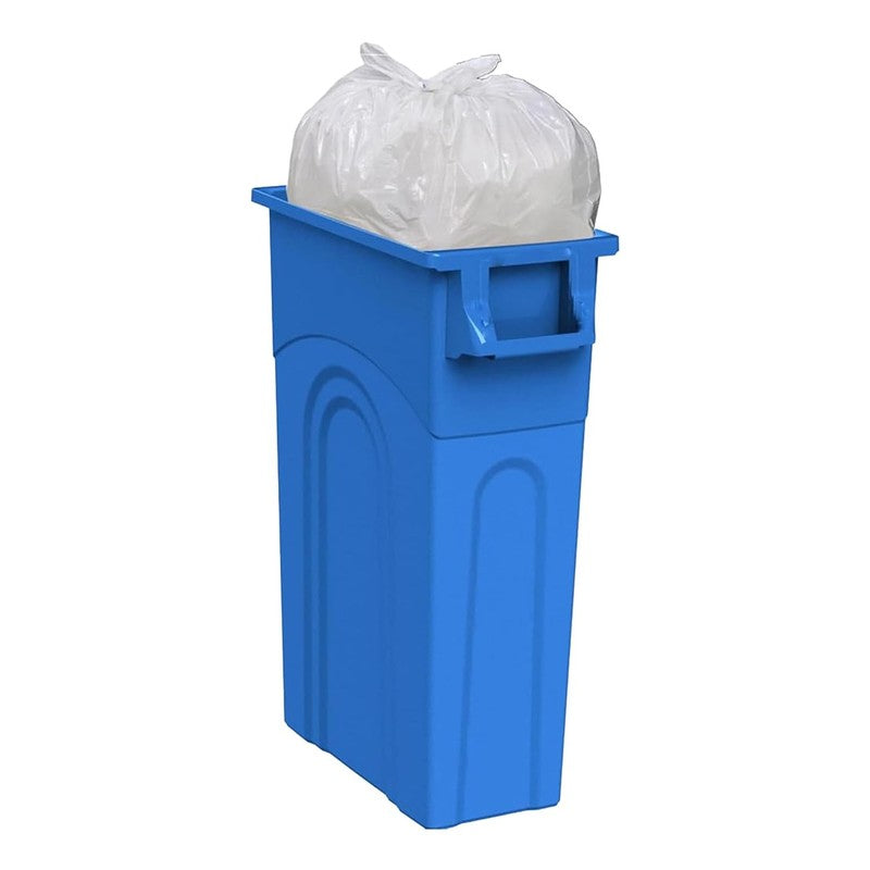 Highboy 23 Gal Blue Recycling Bin Slim Space Saving Indoor/Outdoor Use 2 Pack1
