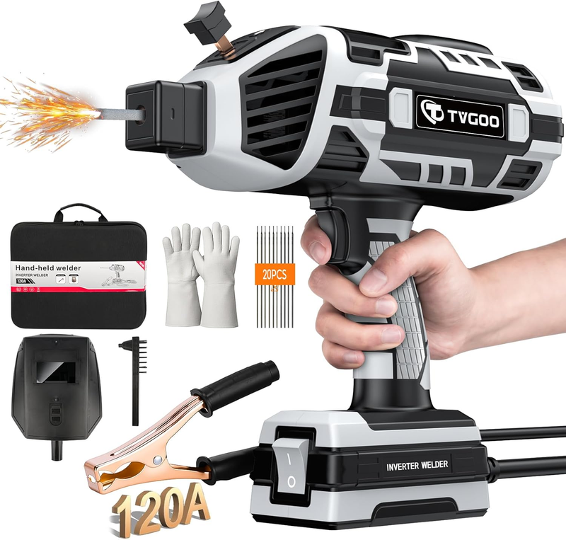 110V Handheld IGBT Inverter Welder – Portable ARC Welder 20–120A with Hot Start,7