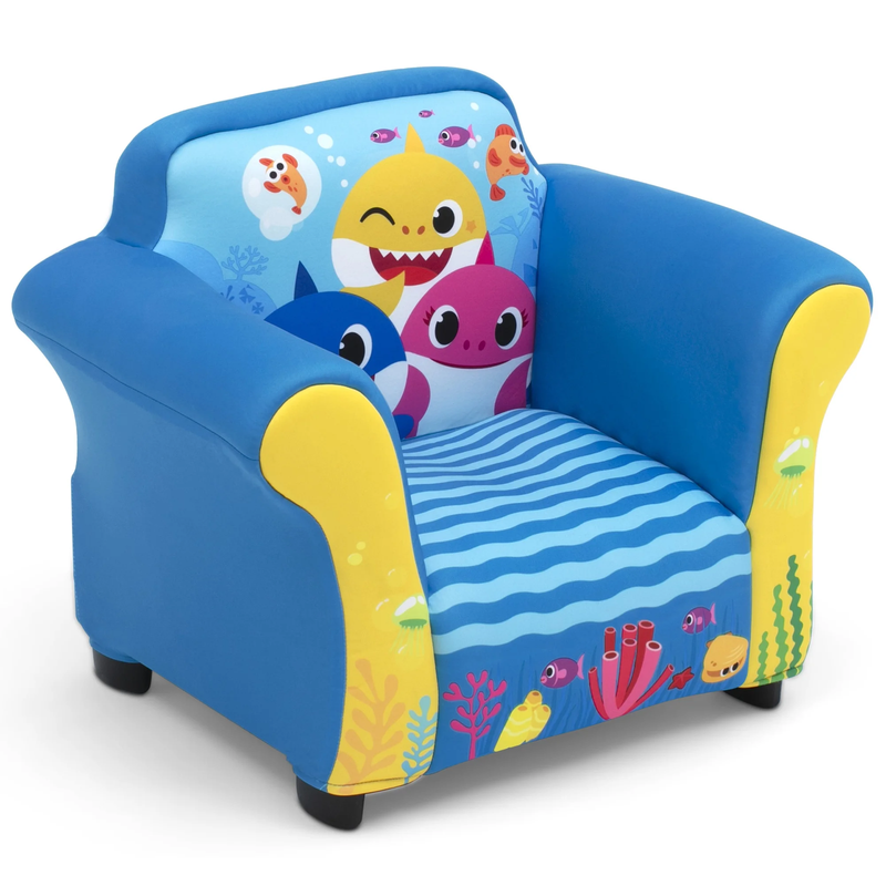 Upholstered Accent Chair with Sculpted Frame by , Blue2