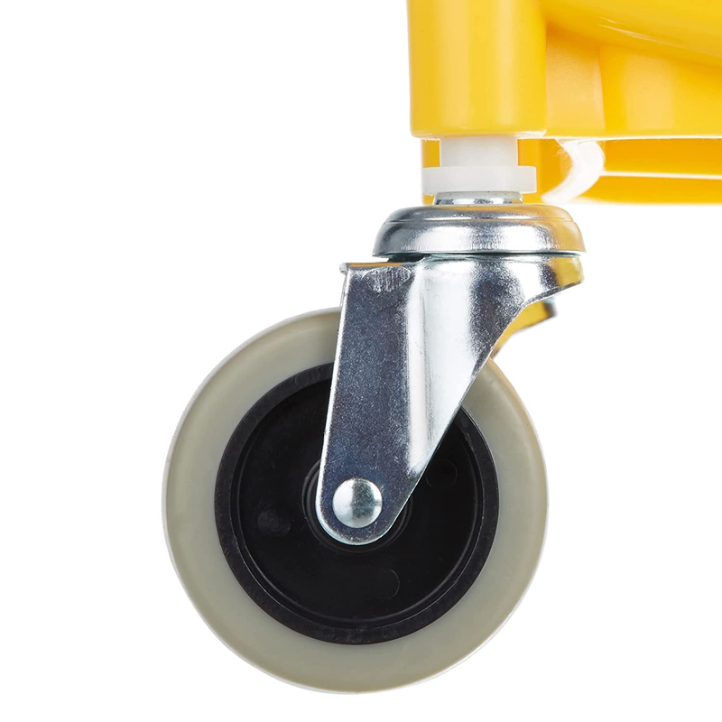 Side Press Wringer Combo Commercial Floor Cleaning Rectangular Mop Bucket on Whe3