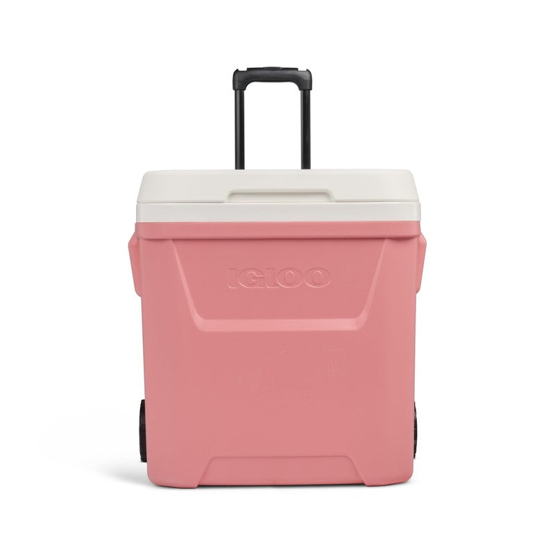 60 QT Laguna Ice Chest Cooler with Wheels, Coral Pink10