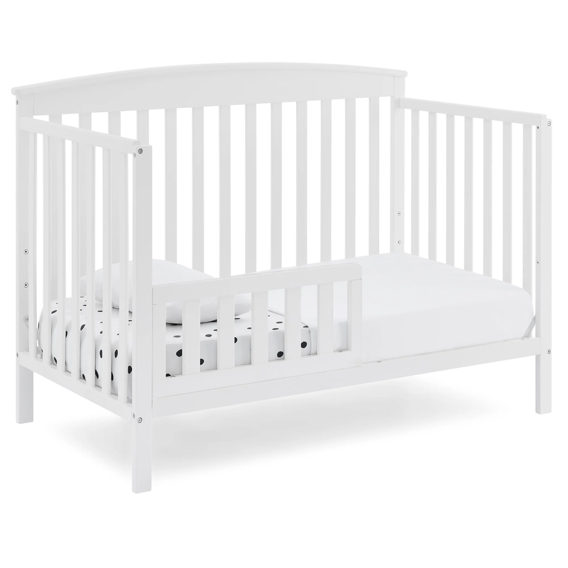 Hanover 6-In-1 Convertible Baby Crib, Bianca White1