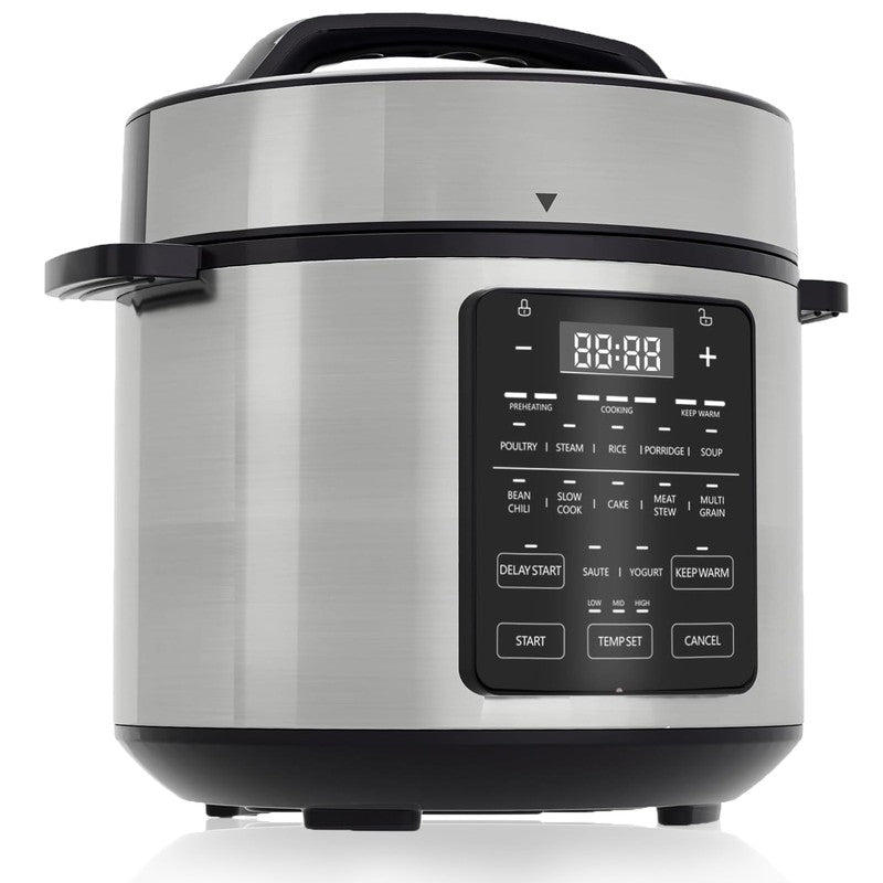 6 Quart Electric Pressure Cooker, 12-in-1 Multicooker & Slow Cooker1