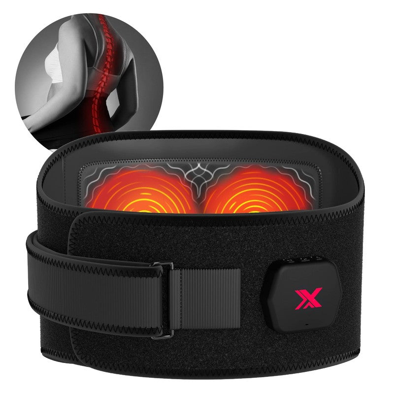 Vibra Wrap Heated Massage Belt, Cordless Lower Back Massager with Heat10