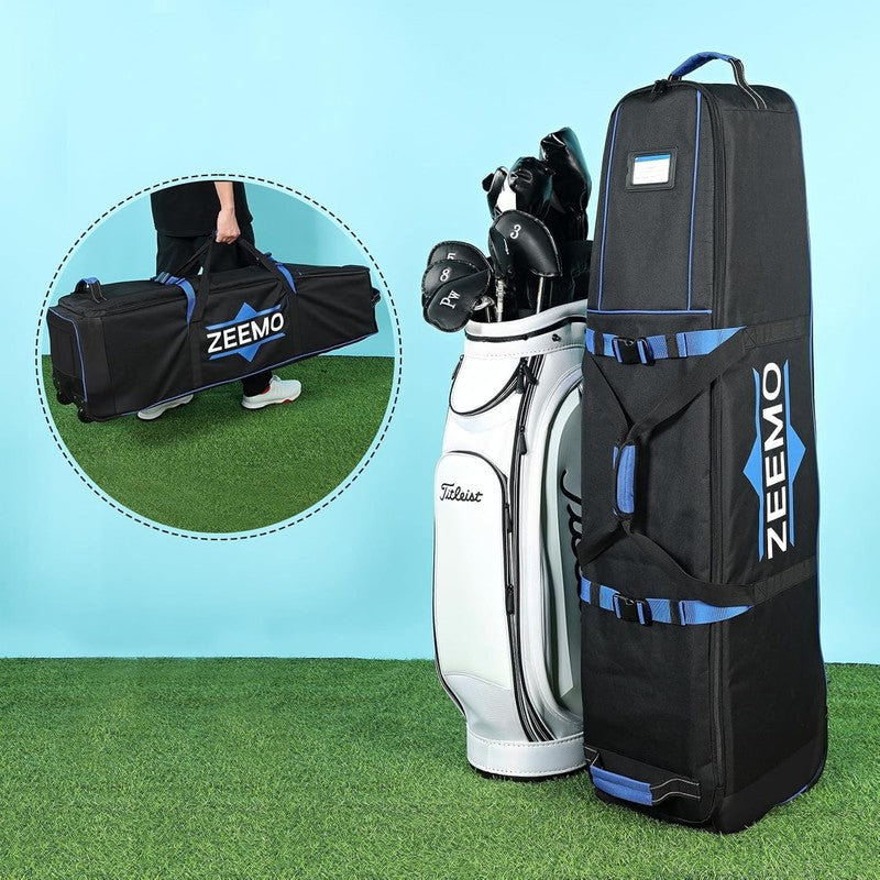 Golf Travel Bag Wheeled Airline Approved Soft Sided Waterproof Heavy Duty Oxford6