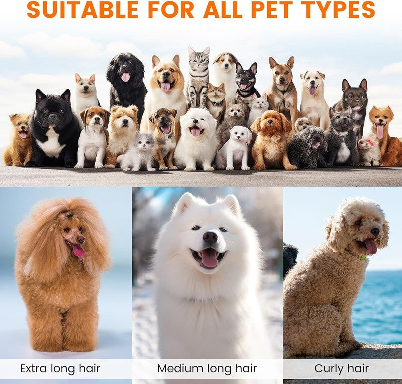 Dog Grooming Vacuum Kit with Clippers & Low Noise Shedding Brush, PG106