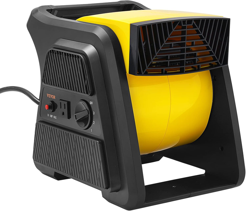 600CFM Pivoting Utility Fan High Velocity Air Mover Floor Blower Carpet Dryer9
